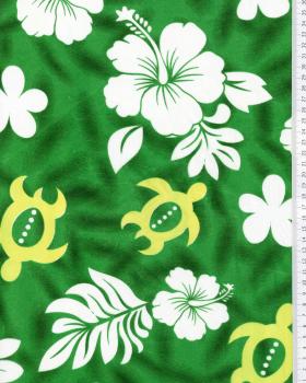 Polynesian fabric HONU Green - Tissushop